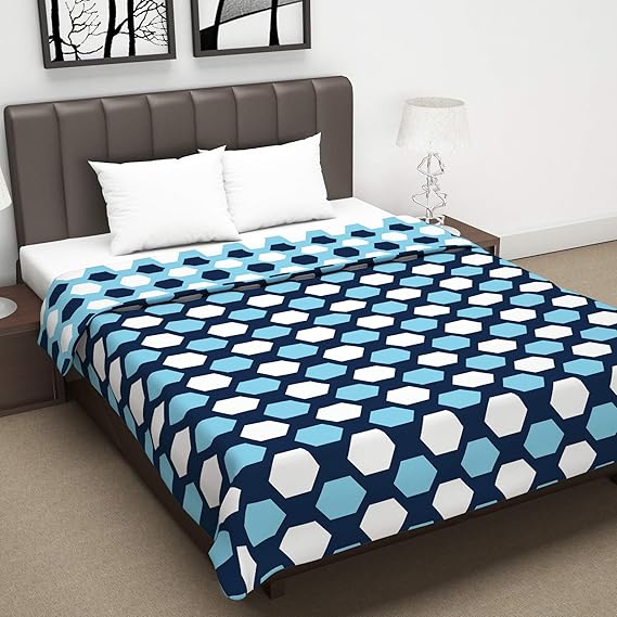 Casa 120 GSM Polyester Reversible Blanket (Size 140 x 210 cm or 55 x 83 inch)